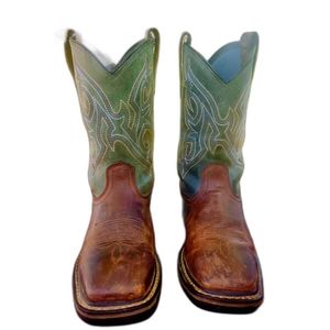 Men's Leather Western Work Boots Noble Outfitters size 8.5 R style 65002